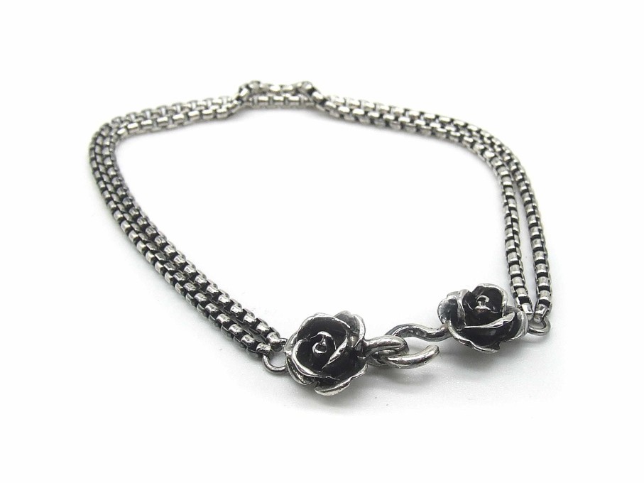 Gioielleria Quinto Ego | Bracciale Catena E Rose