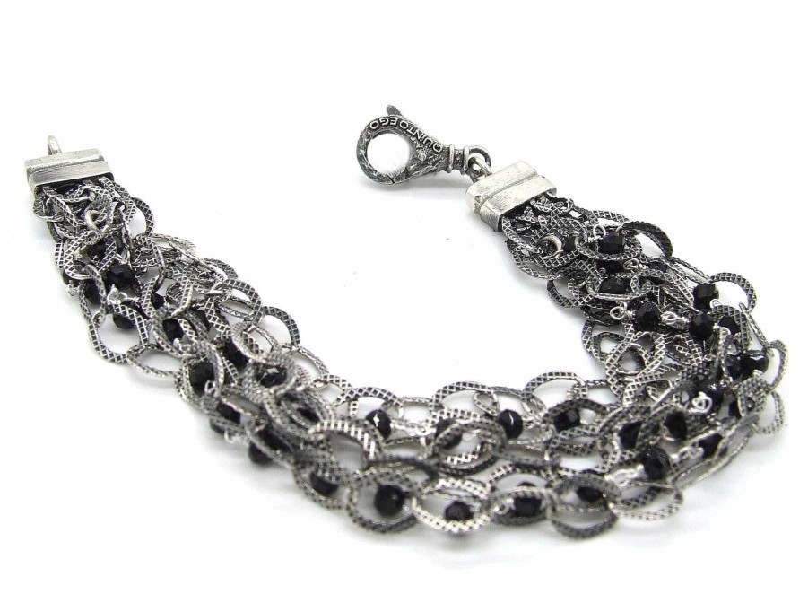 Gioielleria Quinto Ego | Bracciale Catene E Gemme